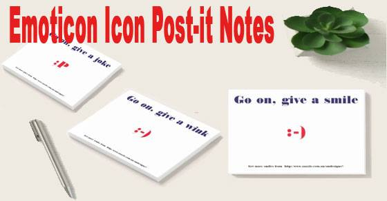 Emoticon Icon Post it notes - designed by Suzy Molloy